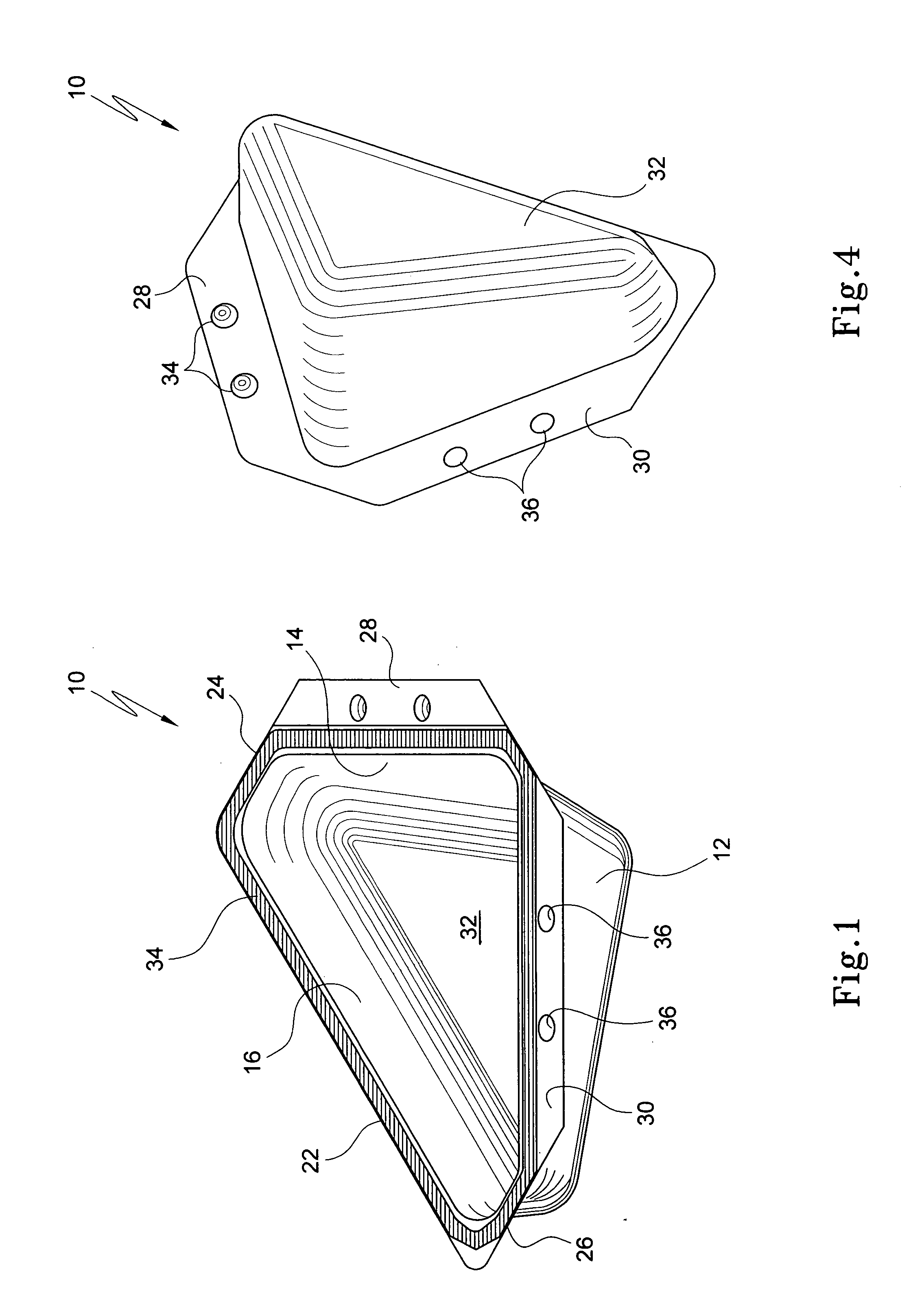 Food container particularly for forming a party platter or the like