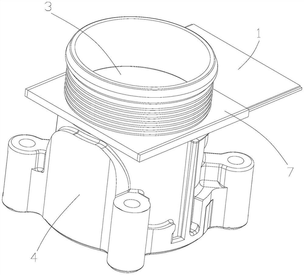 Throttle valve flashboard, throttle valve main body, throttle valve device and vehicle