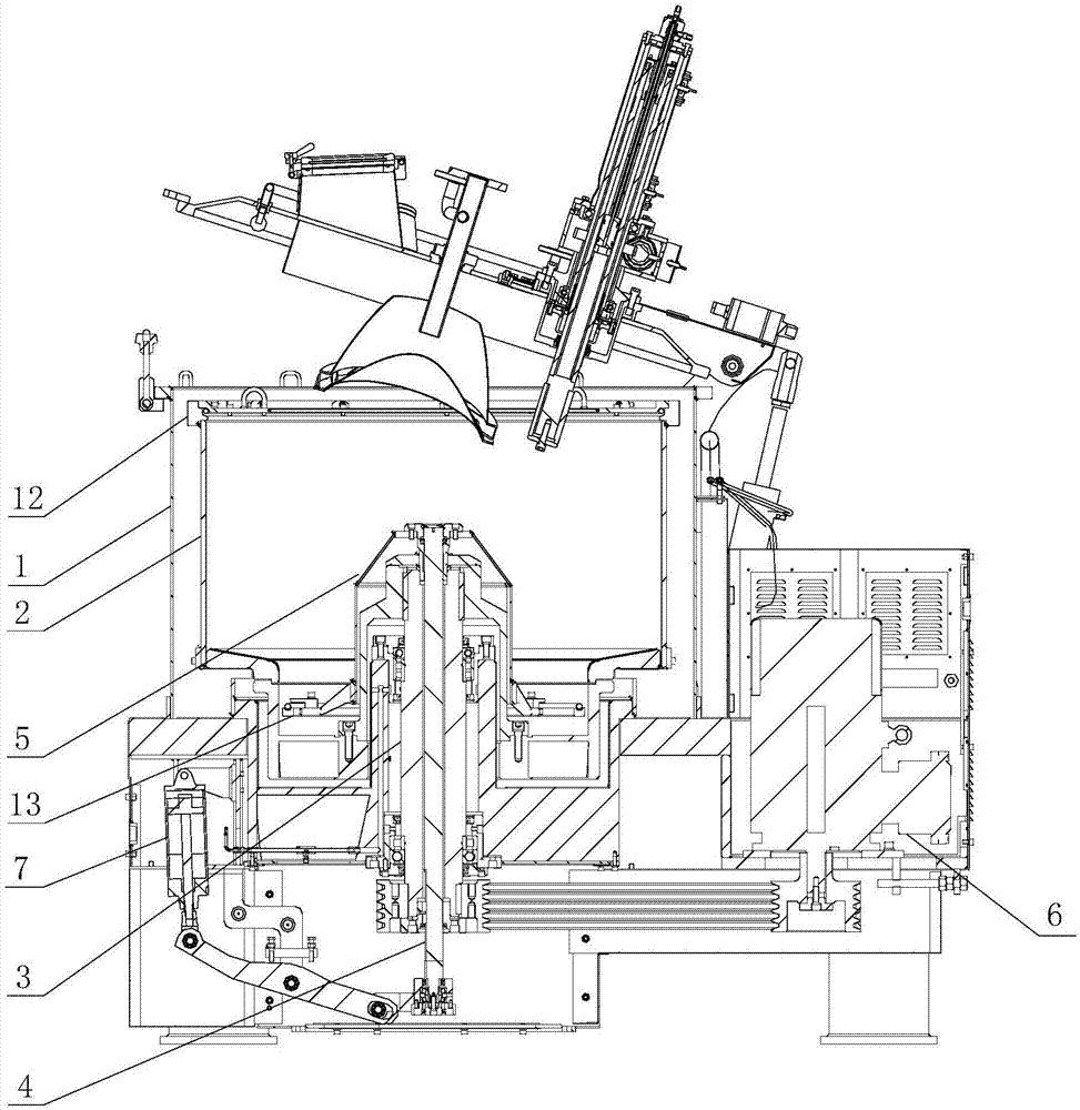 Filter bag reinforced self-cleaning type centrifugal machine