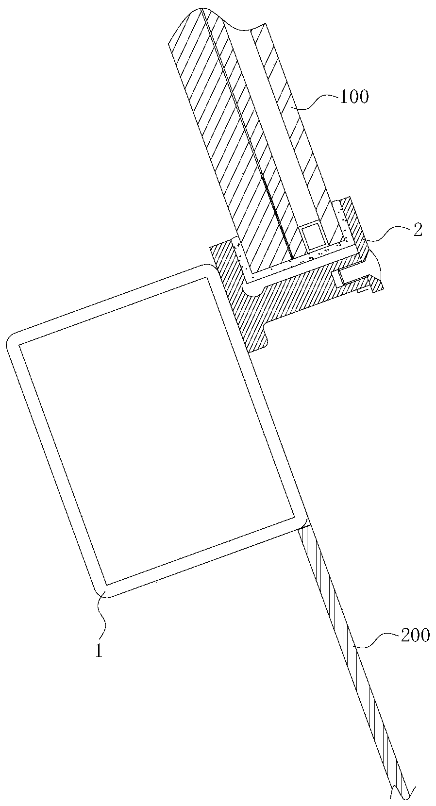 Ship cab window frame connecting structure and ship