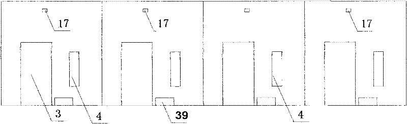 Waste heat-sharing integral-body compact flue-curing barn and operating-using method thereof