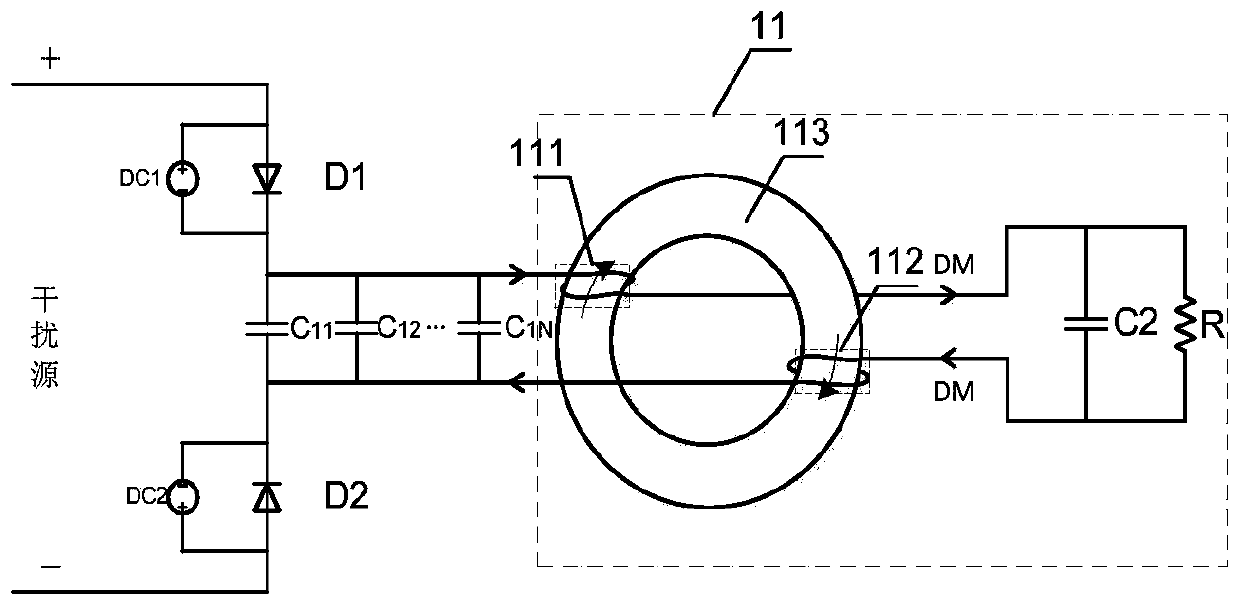 Interference signal suppression circuit and electrical device