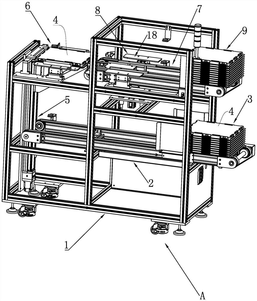 Automatic material module testing and packaging system and method