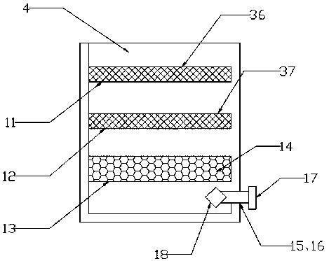 Novel oil field sewage treatment device