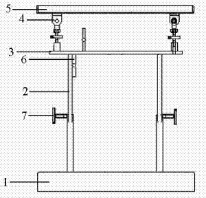 Electronic balance support platform with tube spirit level