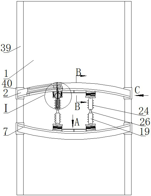 Lumbar posterior surgery distraction device convenient to install and position