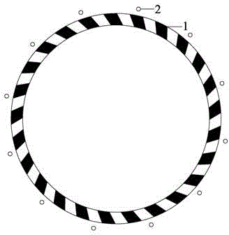 Traffic safety facility for roundabout of rural-urban continuum and design method thereof