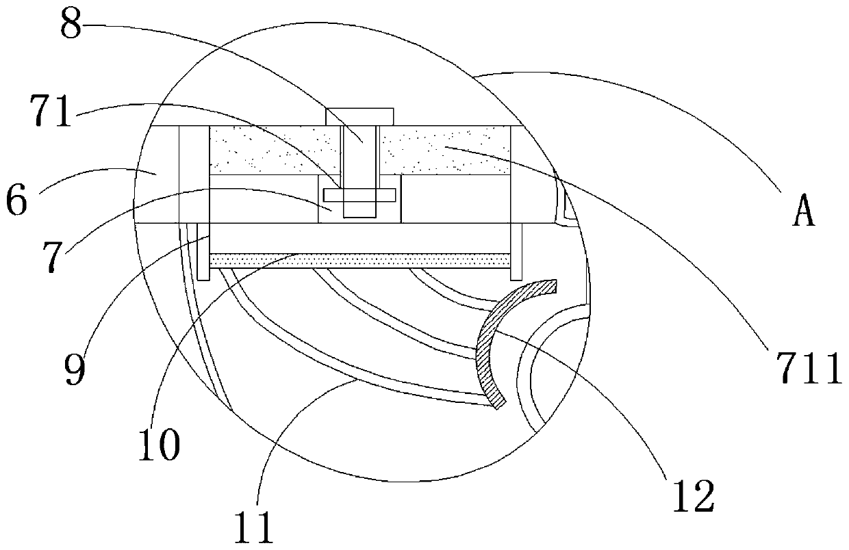 Heat dissipation structure of integrated LED lamp