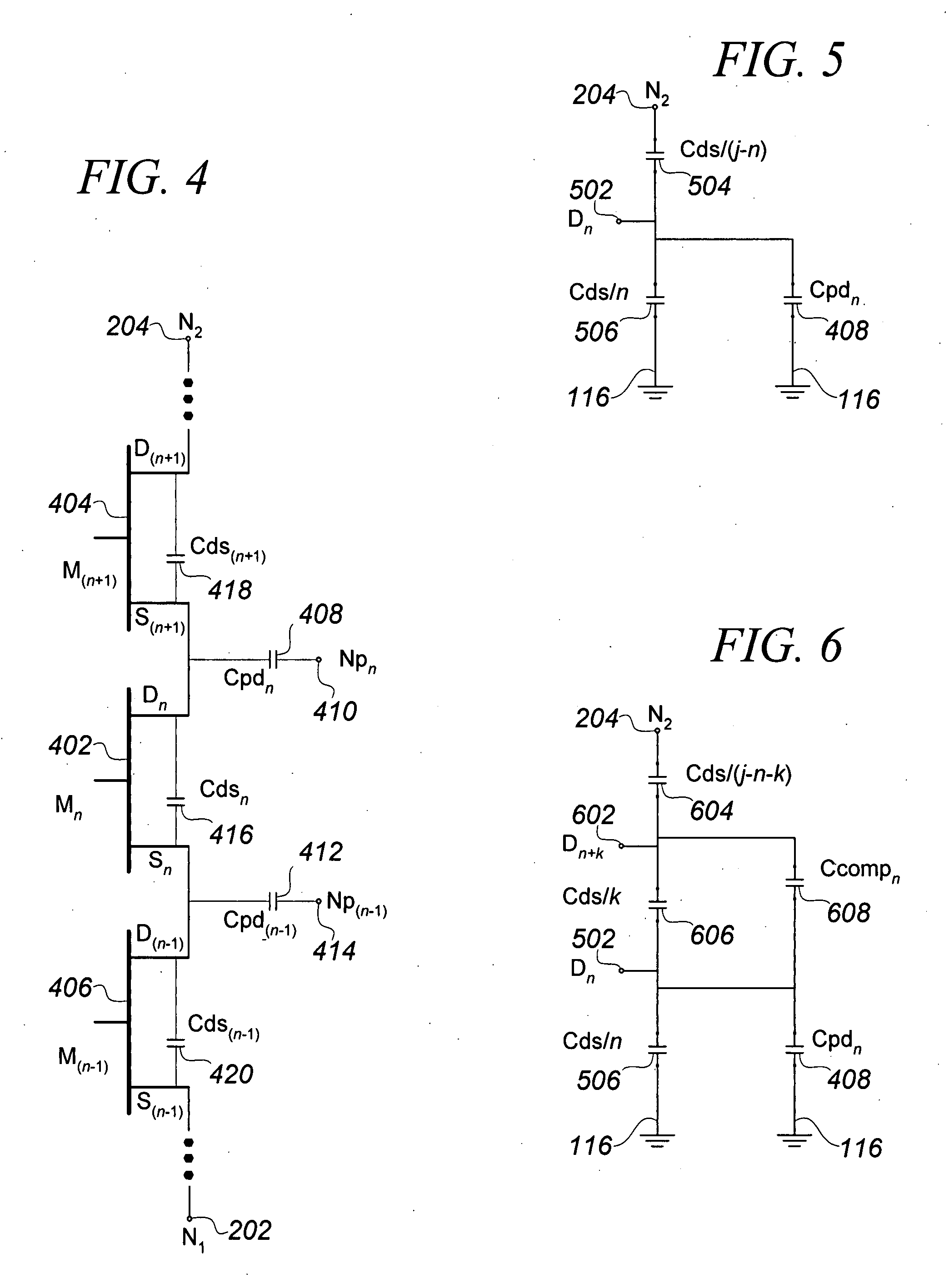 Tuning capacitance to enhance FET stack voltage withstand