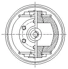 Straightening rotary drum device