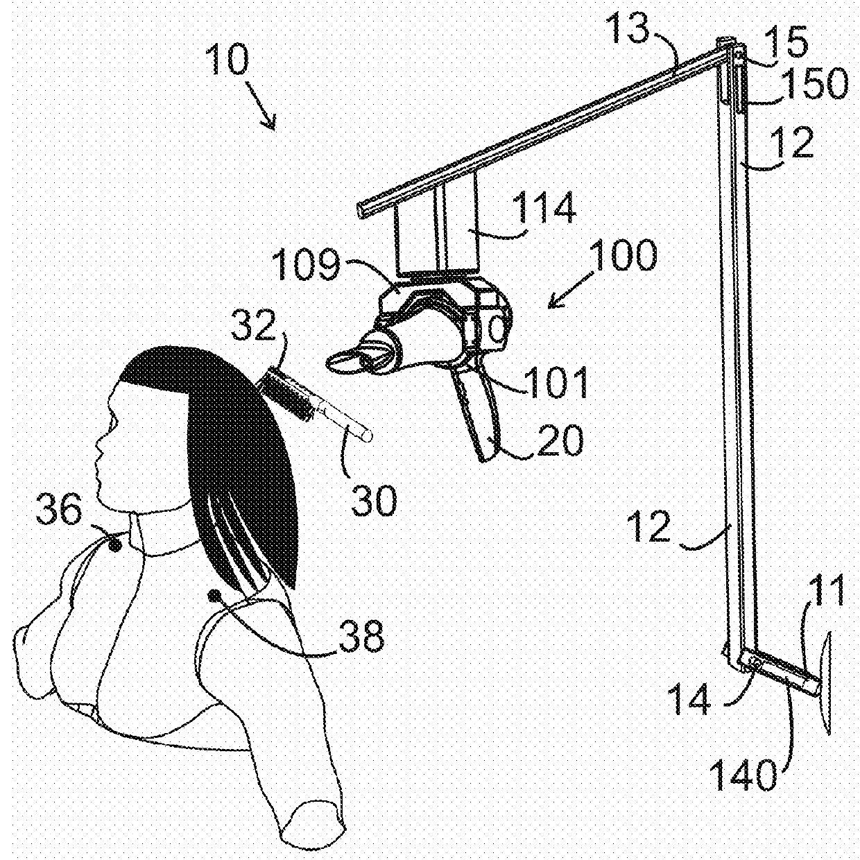 Hair dryer holder system