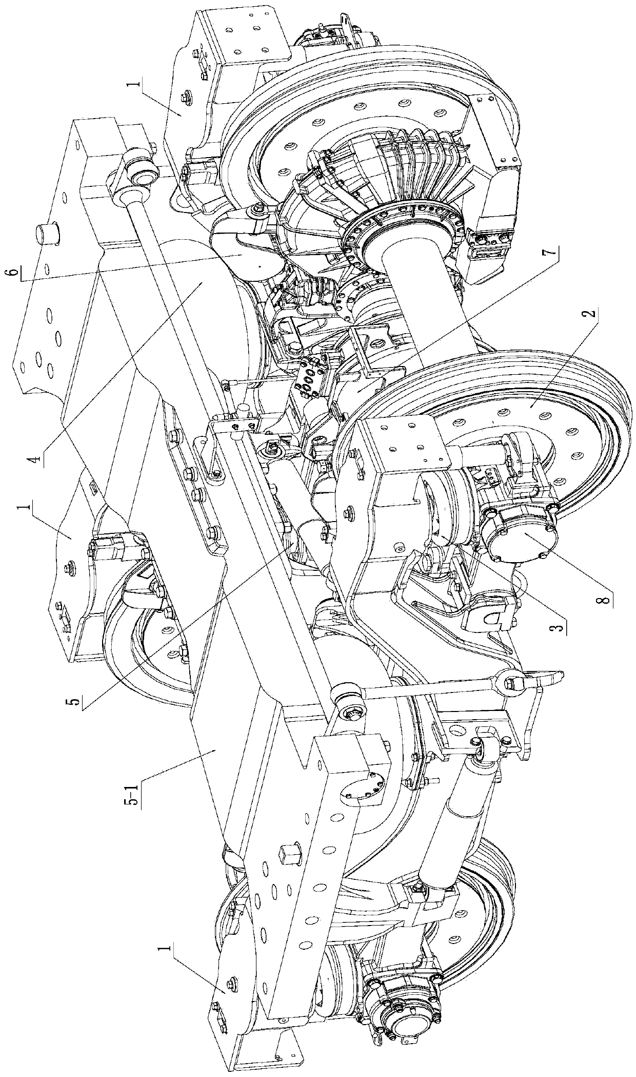 Intercity electric multiple unit power bogie