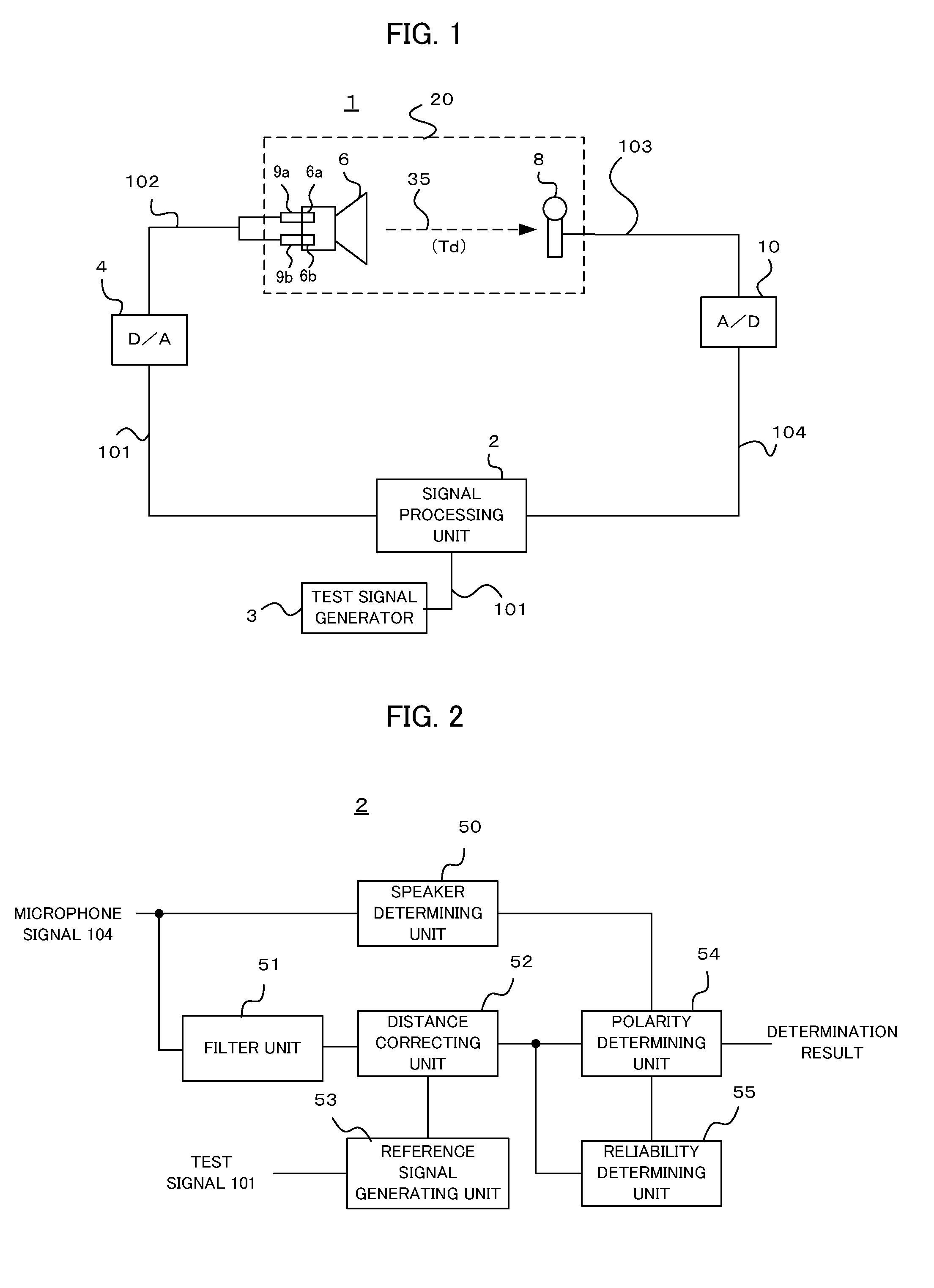 Speaker polarity determination device