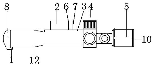 Optical sight with night viewing function