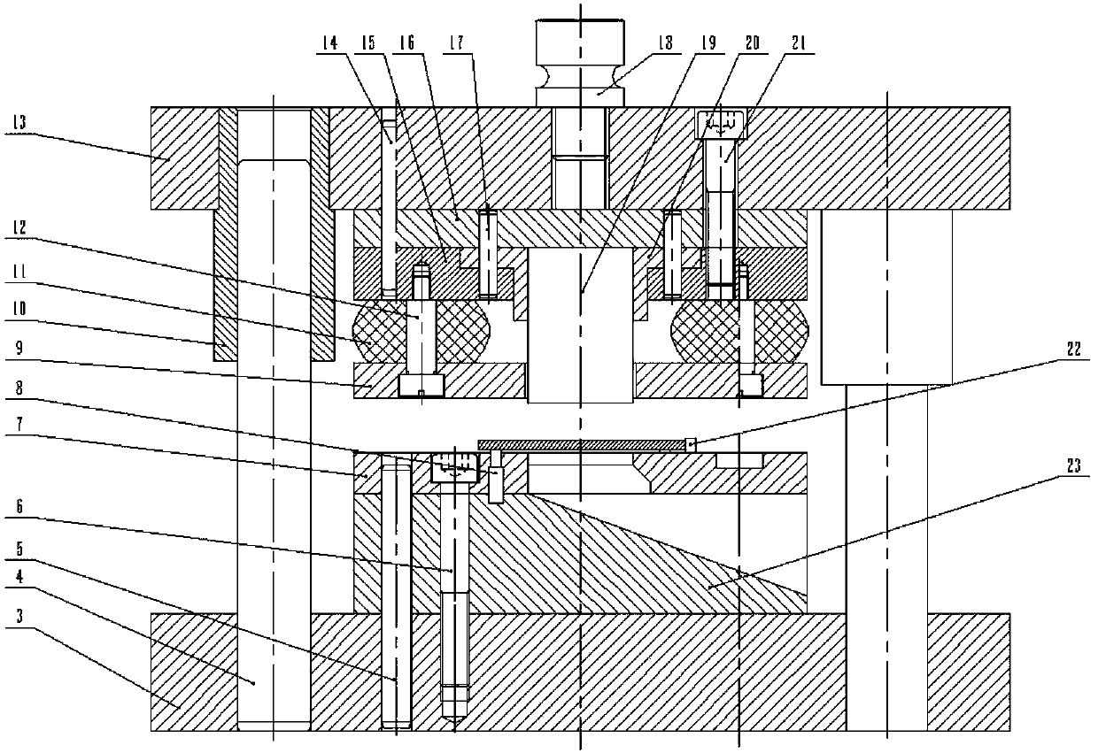 Sheet bar class part hot blanking system with multi-station pressure cold rotary disc and process