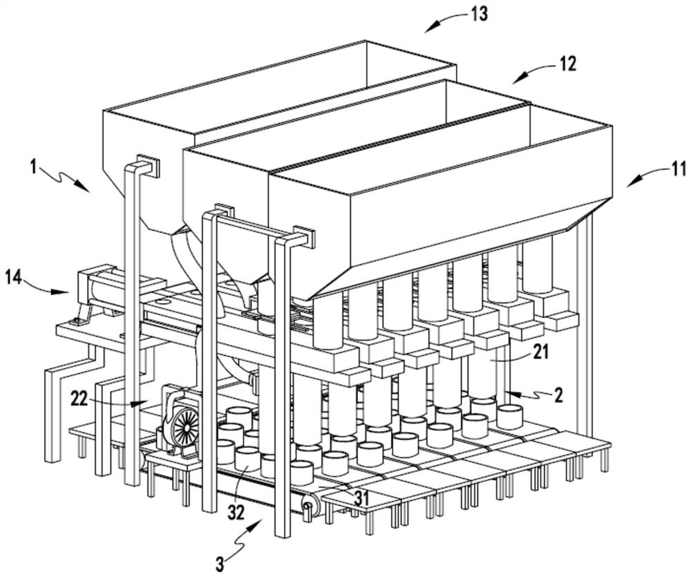 High-efficiency fixed-ratio mixing production process for coatings