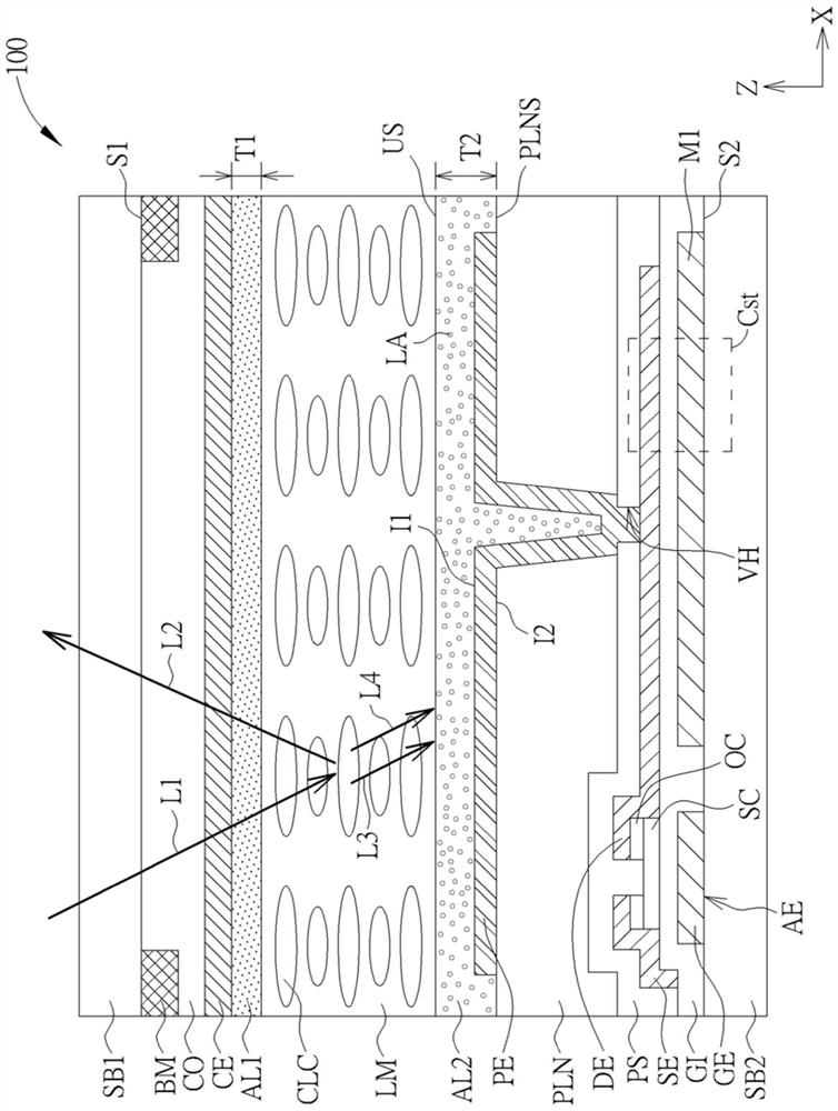 Reflective cholesterol liquid crystal display device