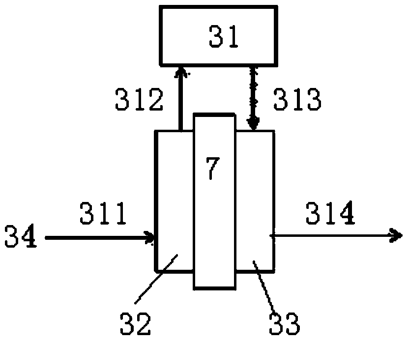 Water distribution structure and water distribution method of SPE (Solid Phase Extraction) electrolytic tank