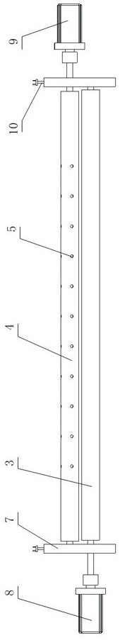 A vacuum glass integrated support preparation device