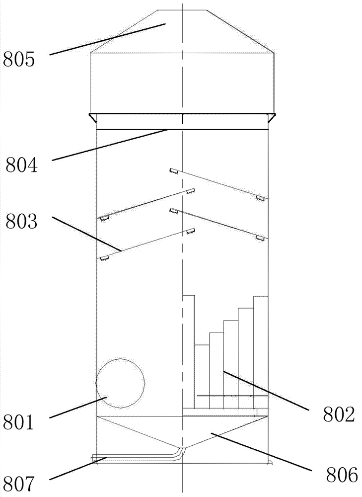 Dedusting system and method for improving wet dedusting effect