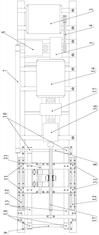 Vibration damping device and method for a chain freight ropeway