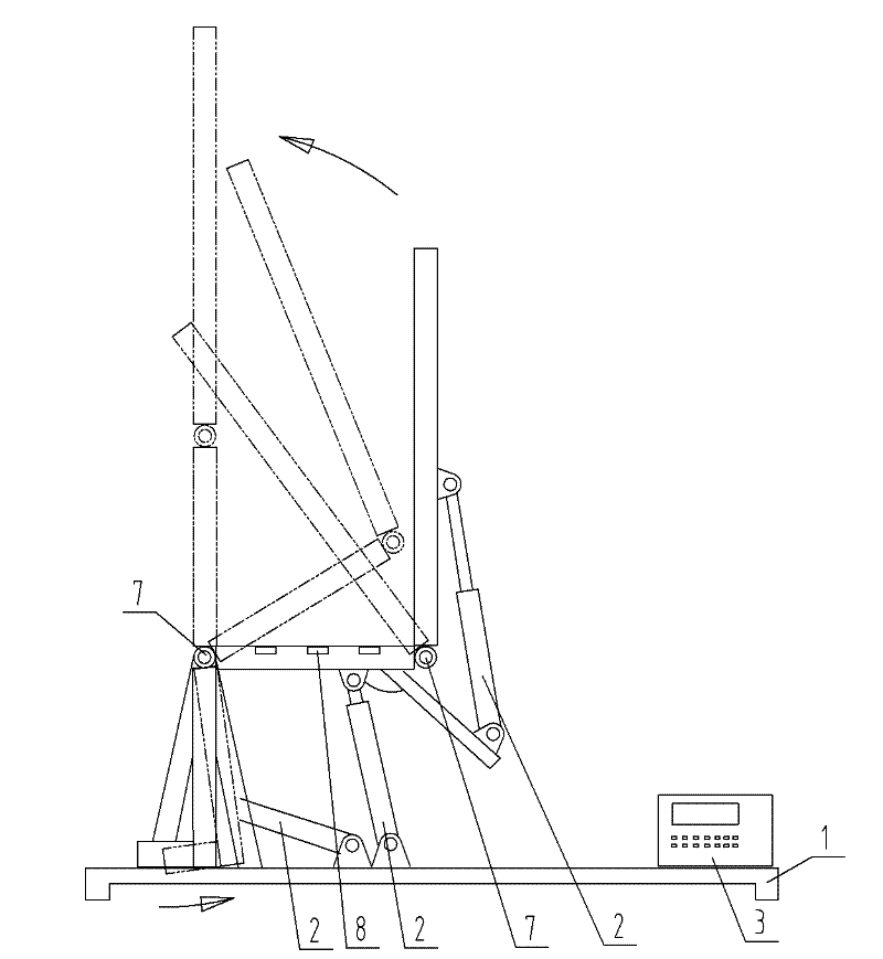 Intelligent standing, sitting and lying function rehabilitation training device