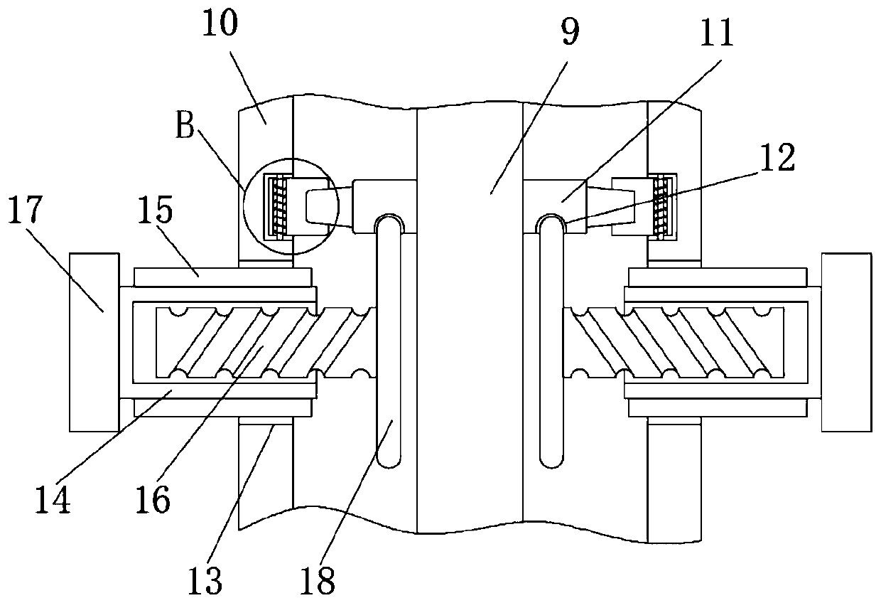 Internal pressure release device for hot-rolled stainless steel coil machining