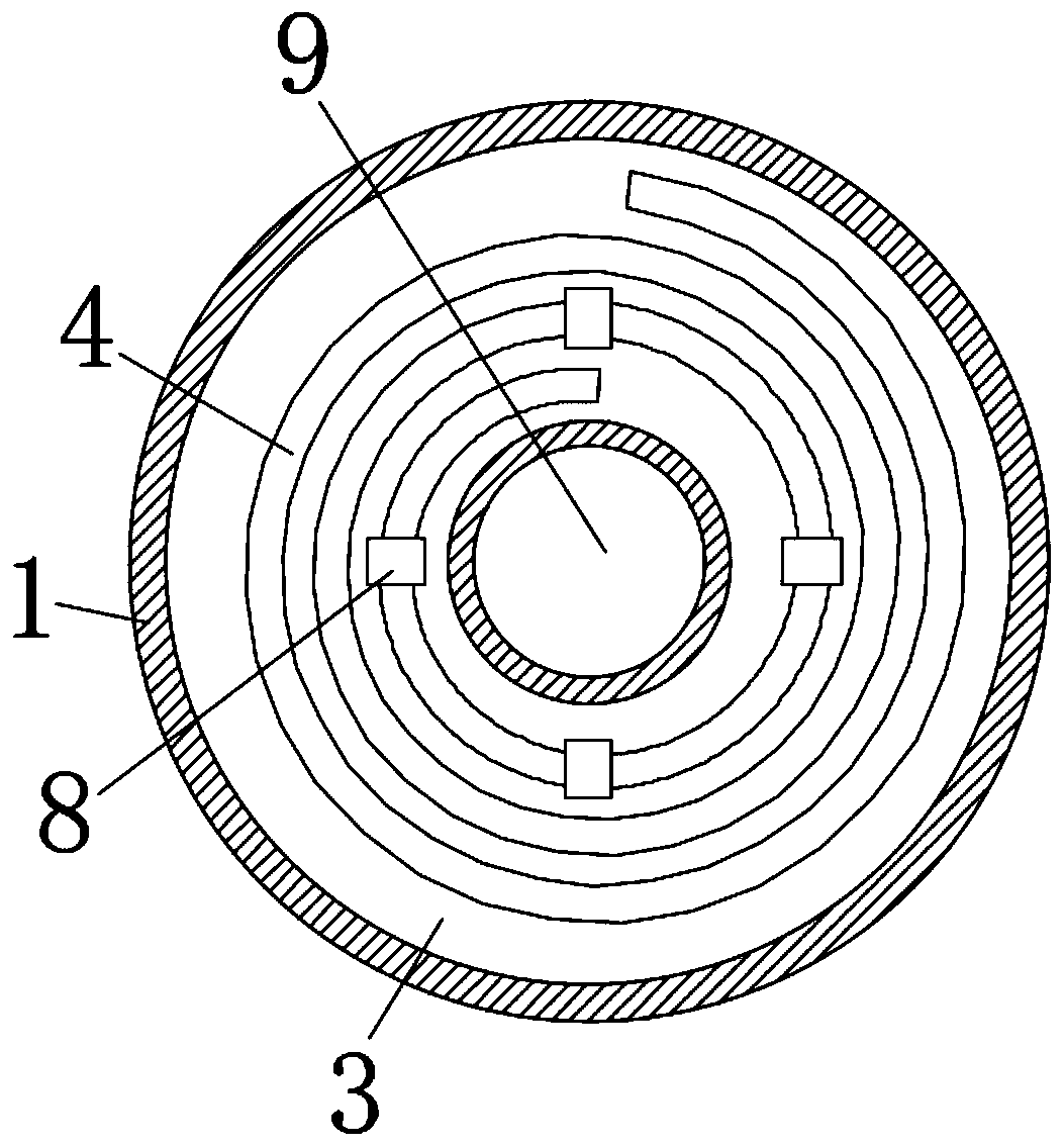 Internal pressure release device for hot-rolled stainless steel coil machining