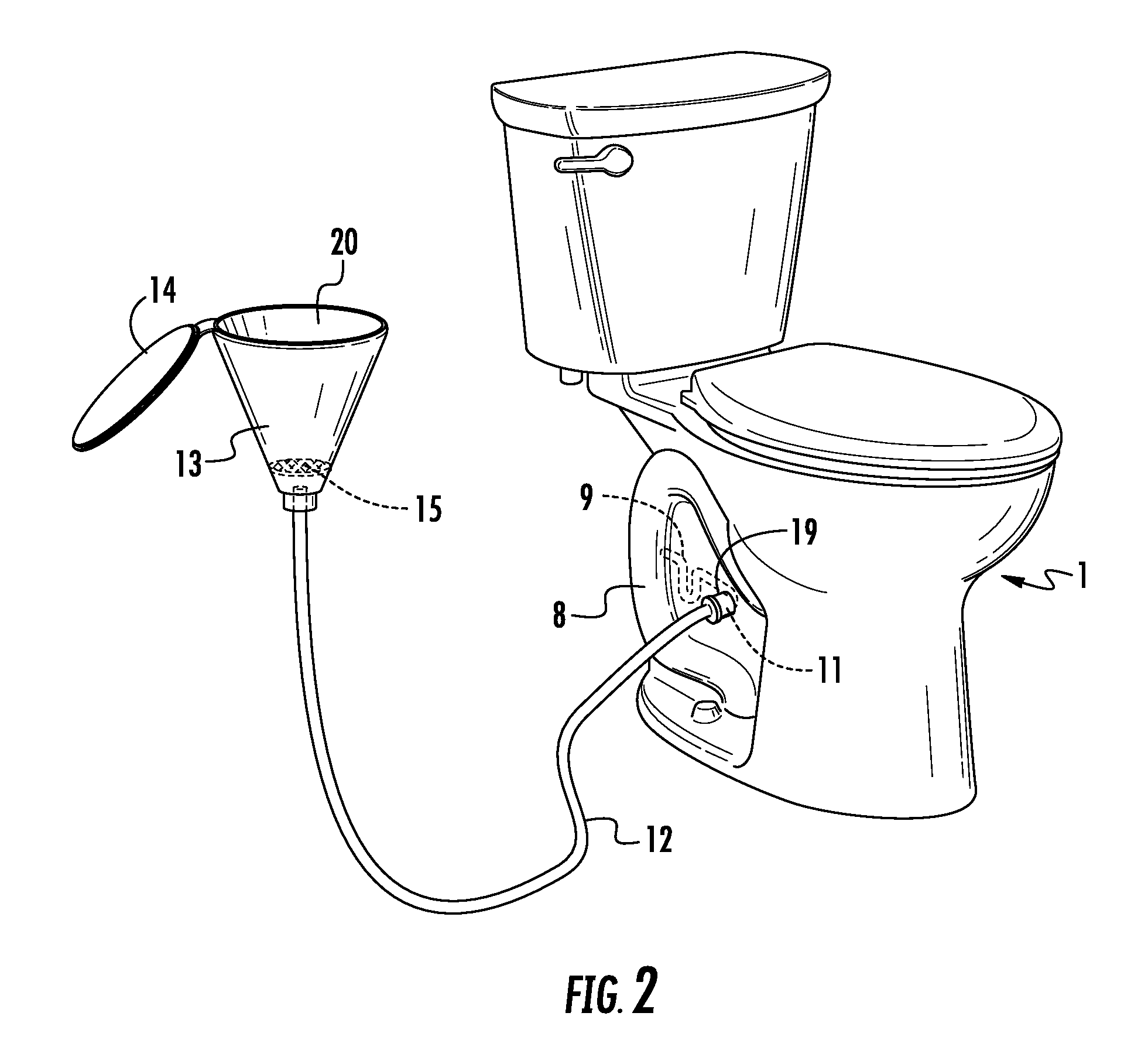 System for minimizing water usage and splash during urination