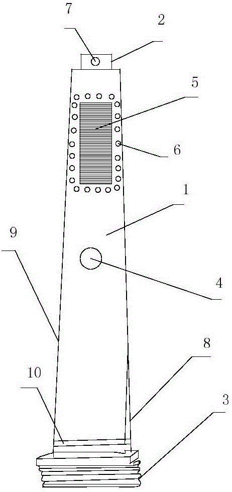 High-strength turbine blade