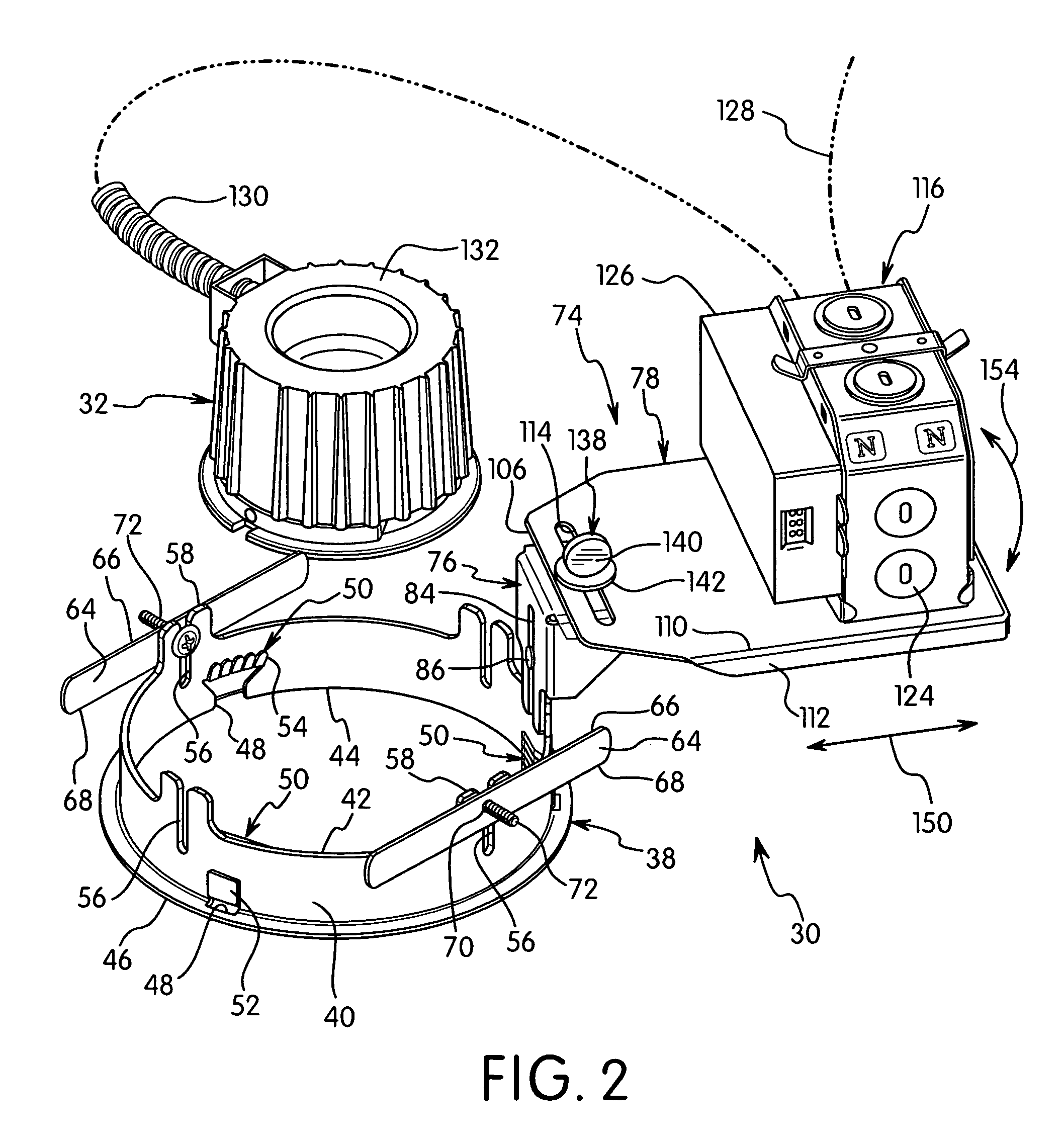 Retrofit mounting assembly for recessed lighting fixtures