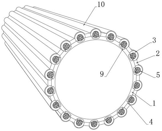 A high wear-resistant rubber hose