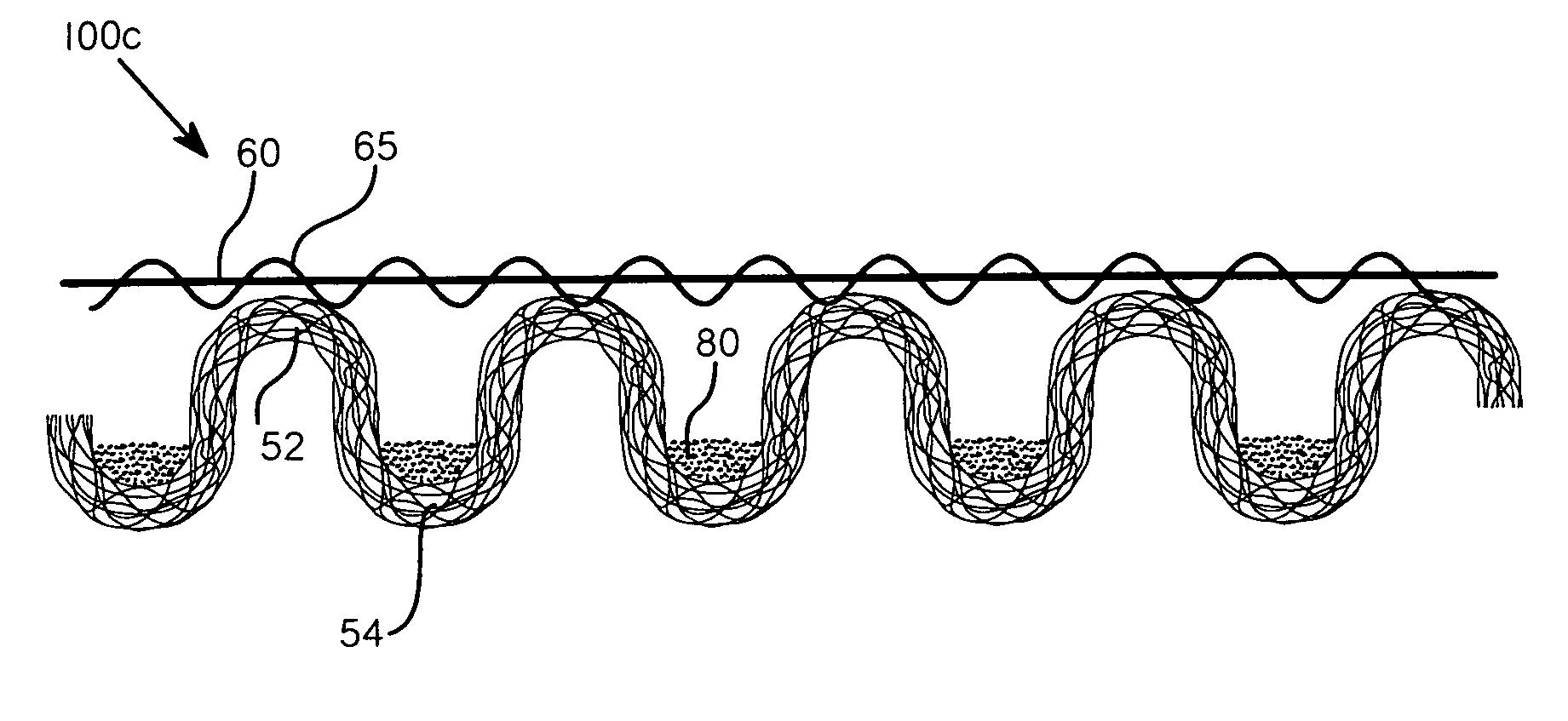 Insitube-formed absorbent core structures