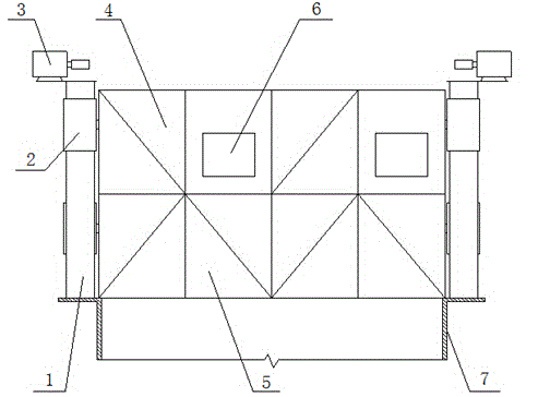 Device for collecting zinc smoke of hot-dip galvanizing workshop