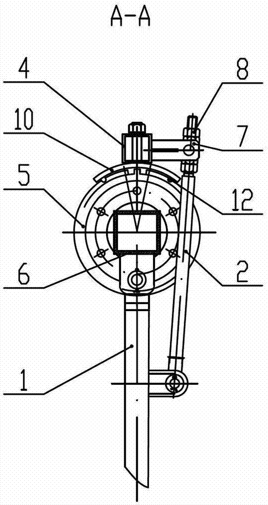 Static braking device for flat car