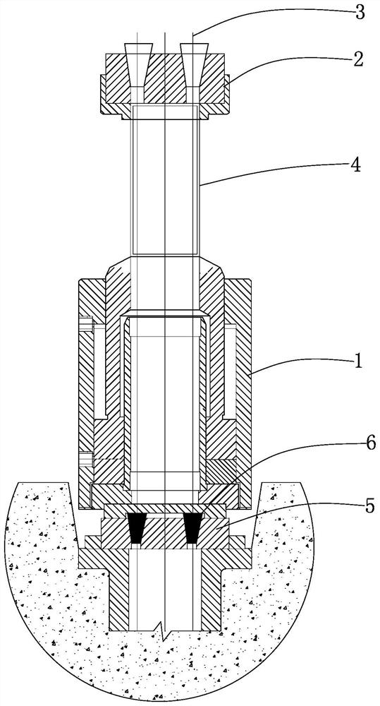 Tensioning method for vertical prestressed steel strand of concrete continuous beam