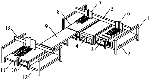 Film scratching device of film coated metal plate and application method of film scratching device