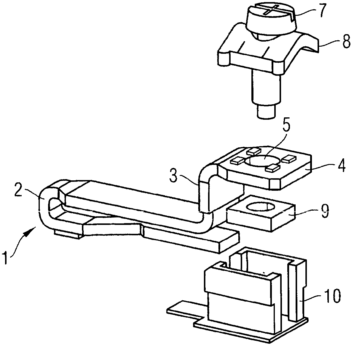 Connection element for a switching device