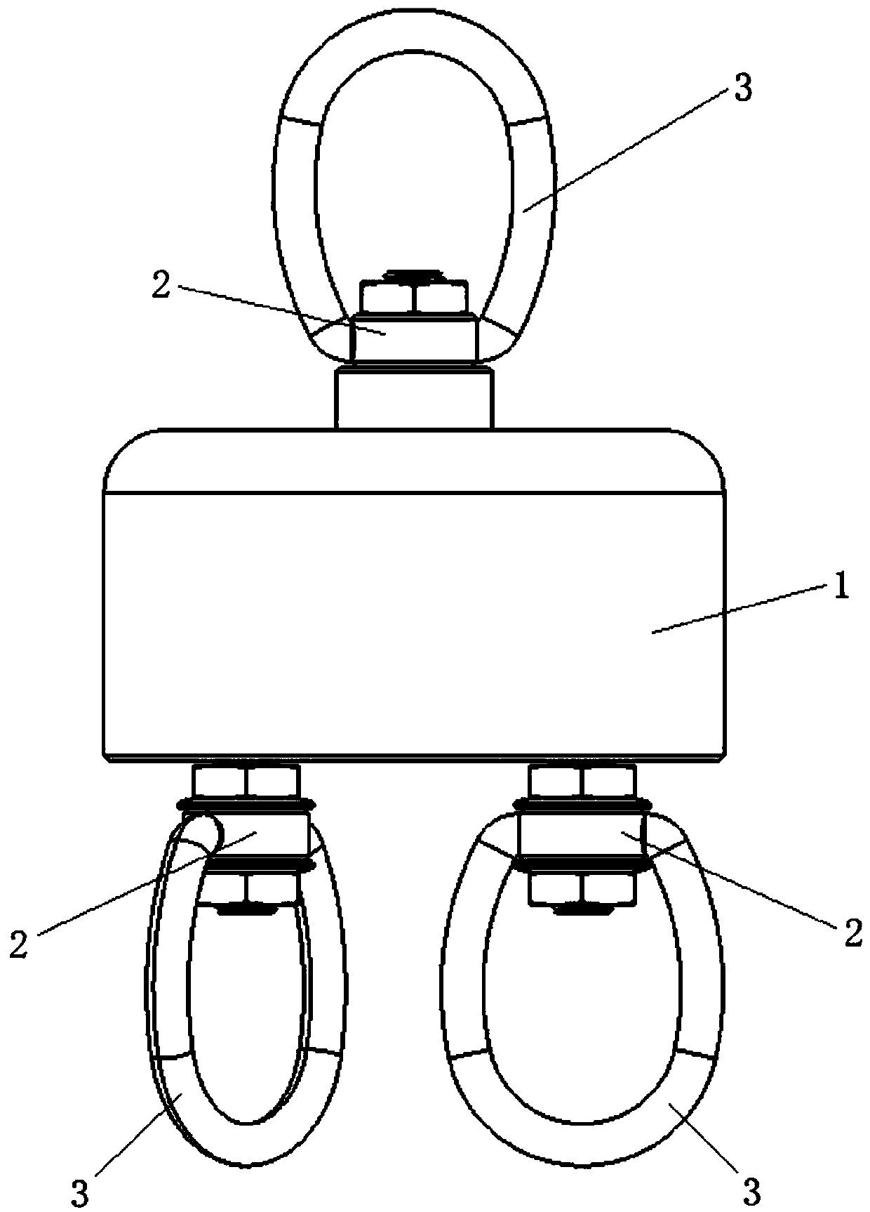 Two-rope winding releasing device