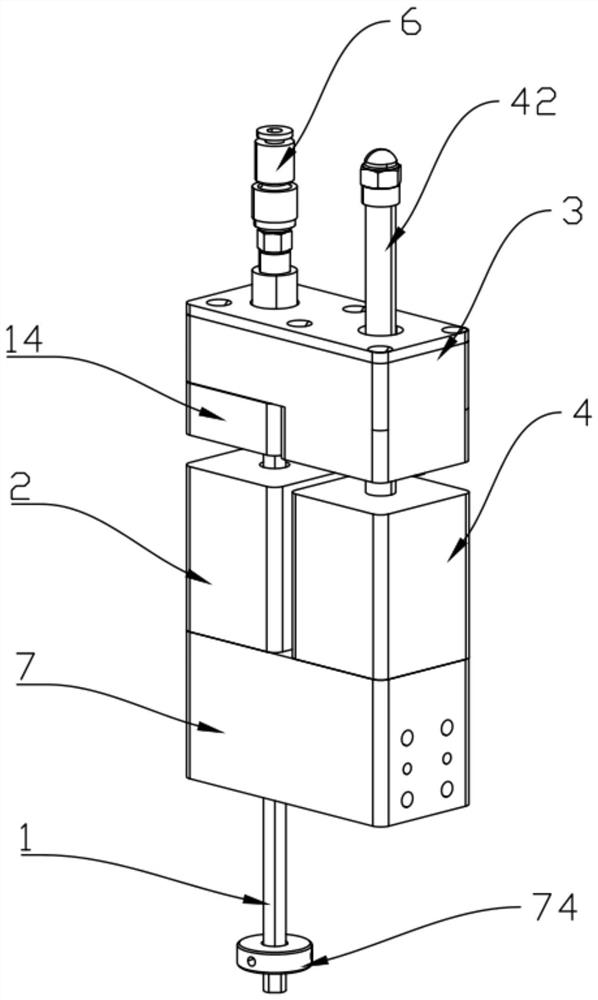 Accurate pressing composite type motion actuator with built-in pressure sensor