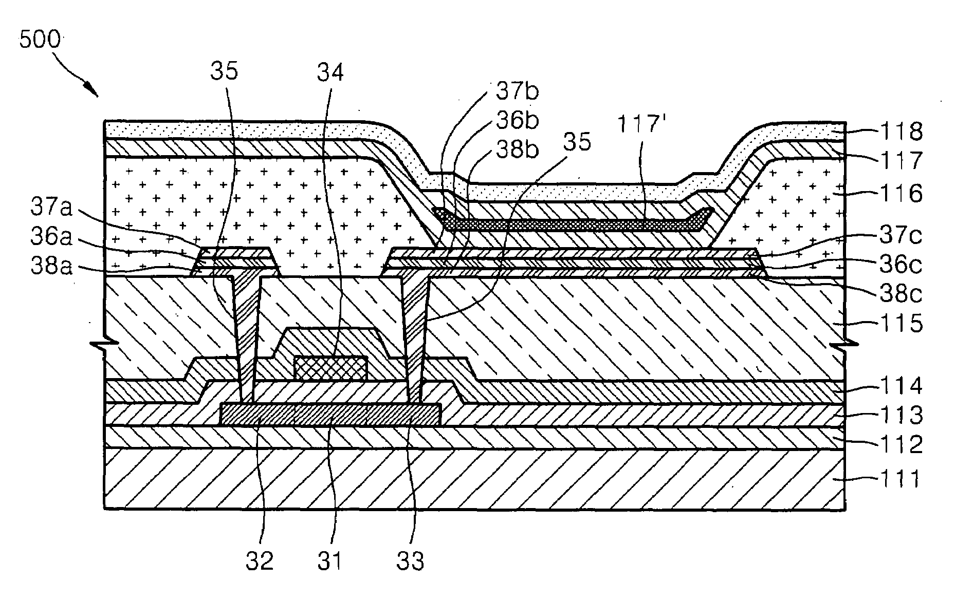 Organic light emitting display apparatus employing anode having multi-layer structure