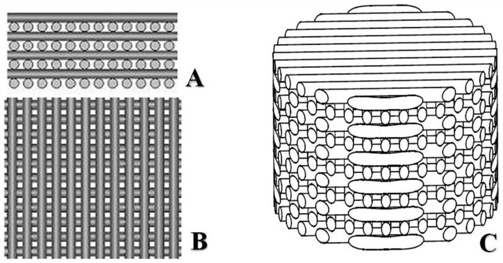 3D printed ti-pda-bmp-2 bone defect repair tissue engineering scaffold and preparation method thereof