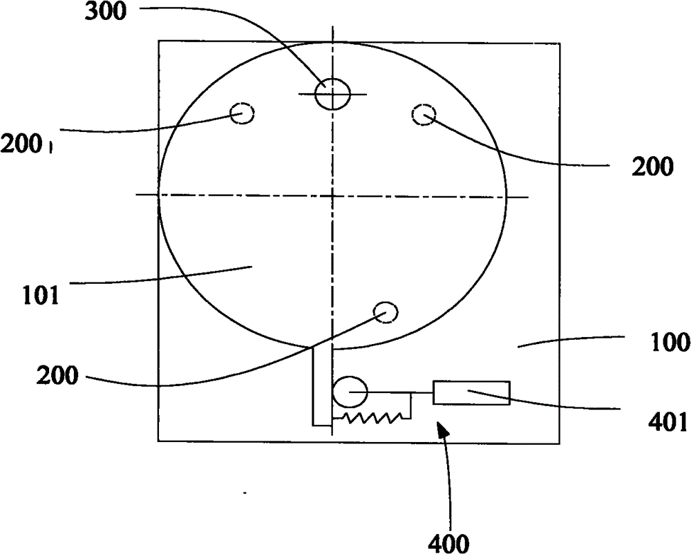 Rotating platform supported by air flotation