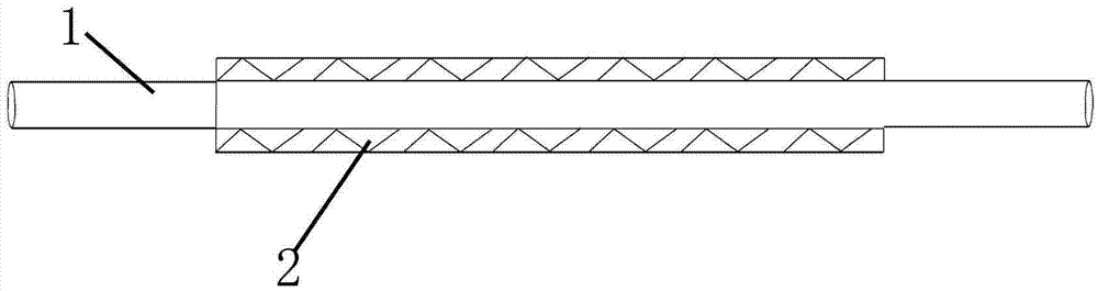 Extensible welding rod structure