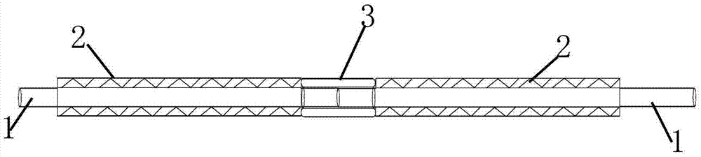 Extensible welding rod structure