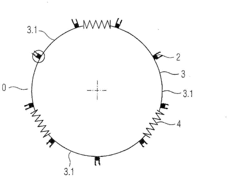 Device and method for producing a material web