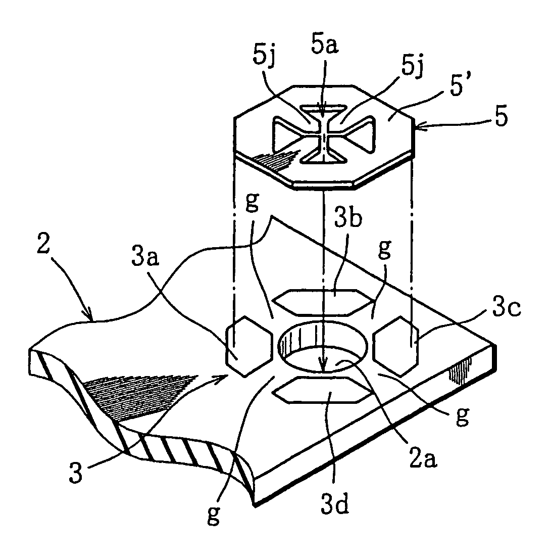 Ground terminal and method for mounting a printed board mounted with a ground terminal to a chassis