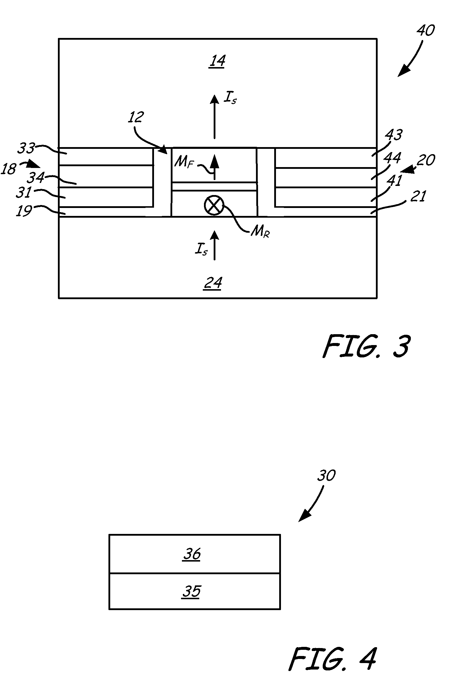 Magnetic sensor with perpendicular anisotrophy free layer and side shields