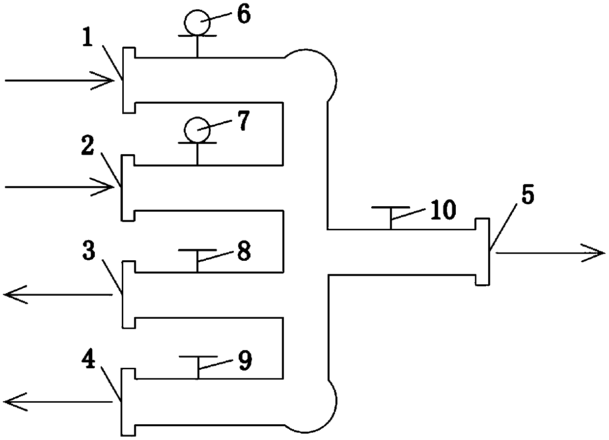 Insulating mixed gas inflation system and inflation method