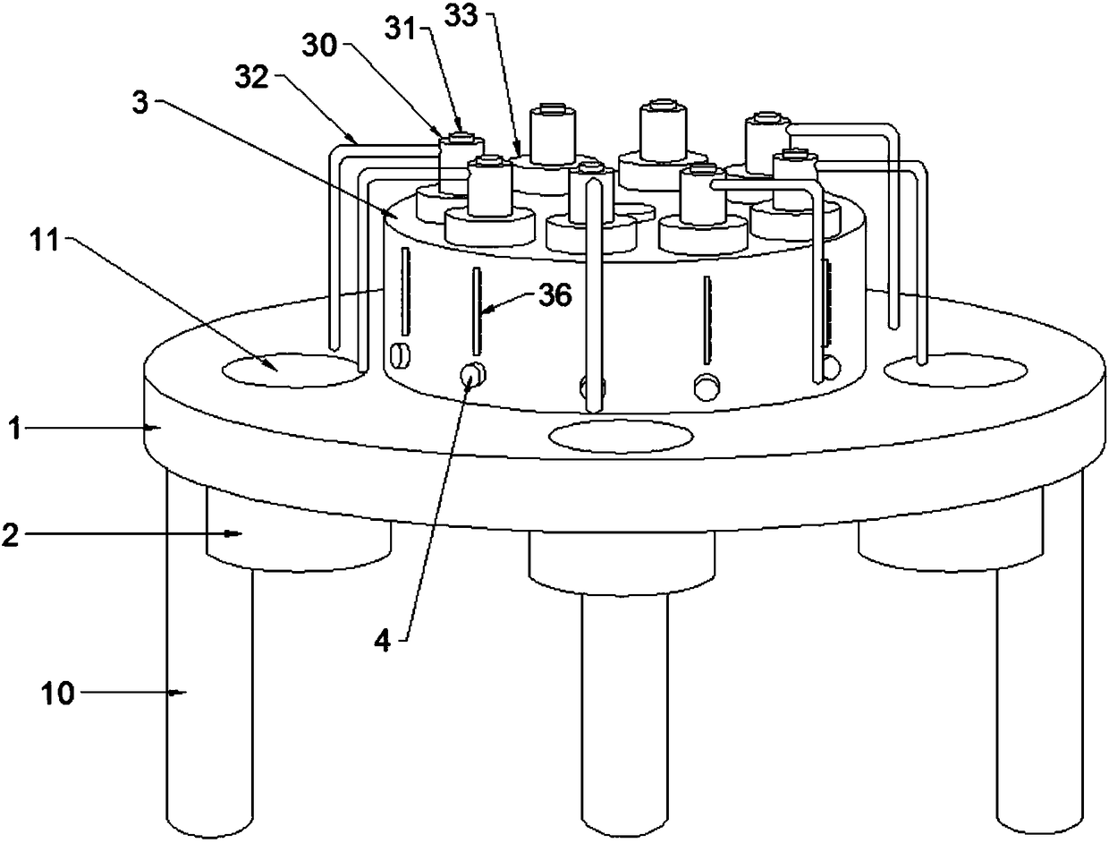 Environment-friendly type chemical reagent containing device for chemical engineering